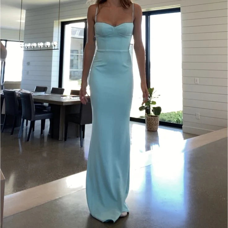 Simple Spaghetti Straps Prom Dress Evening Dress